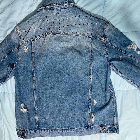 Free People Light Blue Denim Jacket NEVER WORN - Picture 4 of 10